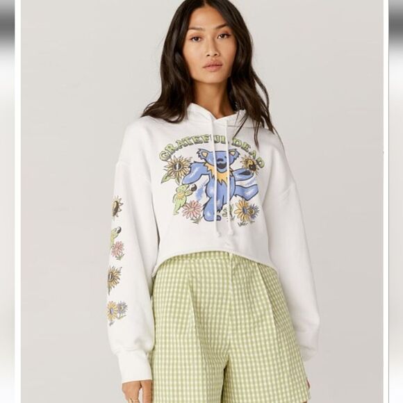 Daydreamer Grateful Dead Sunshine Daydream Cropped Hoodie - Picture 1 of 14